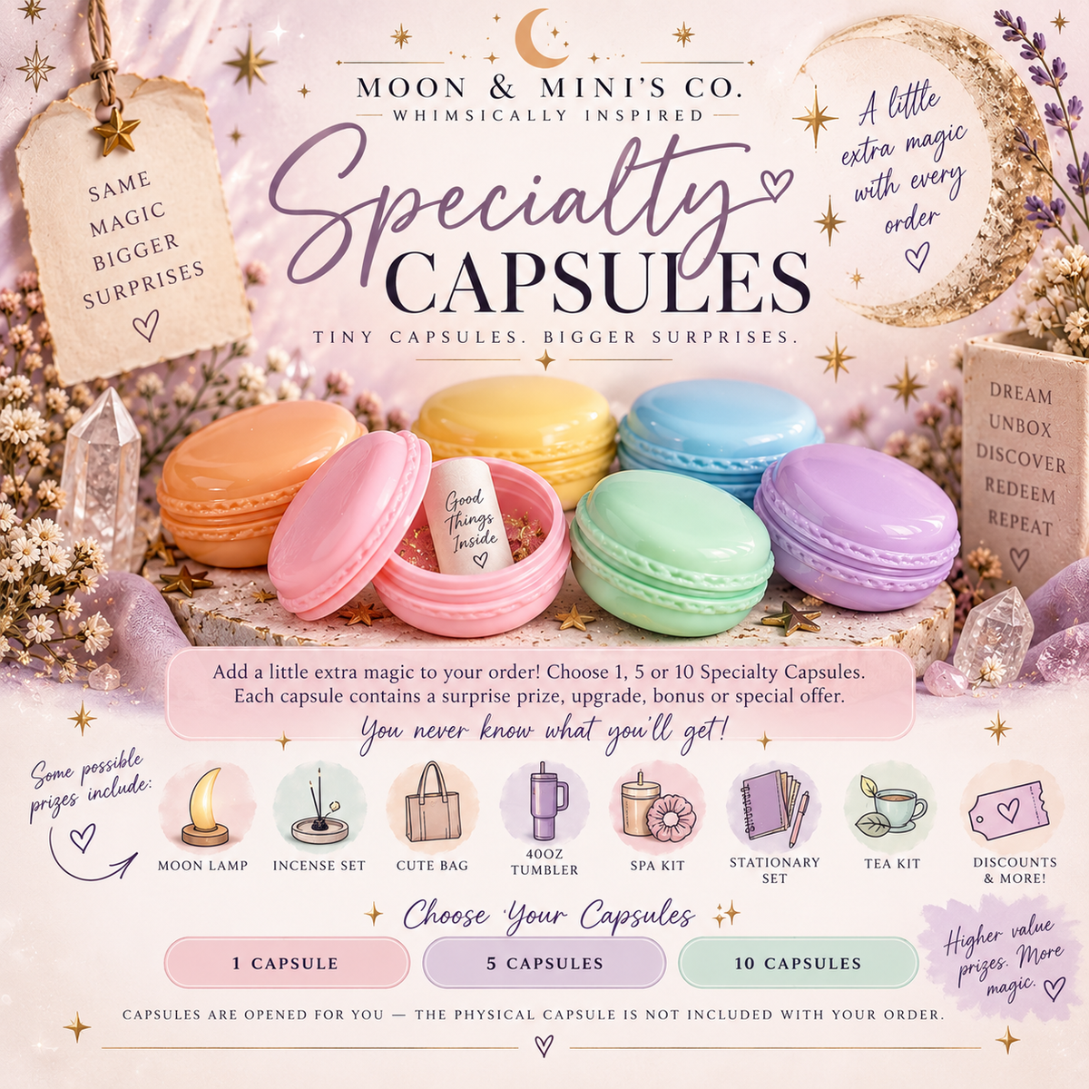 Specialty Macaron Capsules